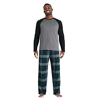 George Men's Raglan Pajama 2-Piece Set, Sizes S-2XL