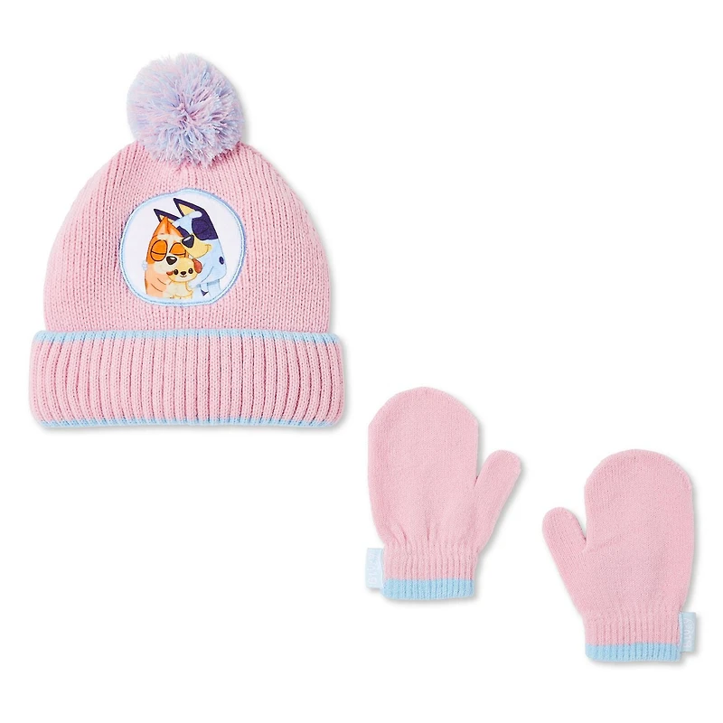 Ensemble 2 pièces avec tuque Bluey pour petites filles