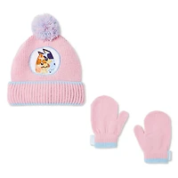 Ensemble 2 pièces avec tuque Bluey pour petites filles