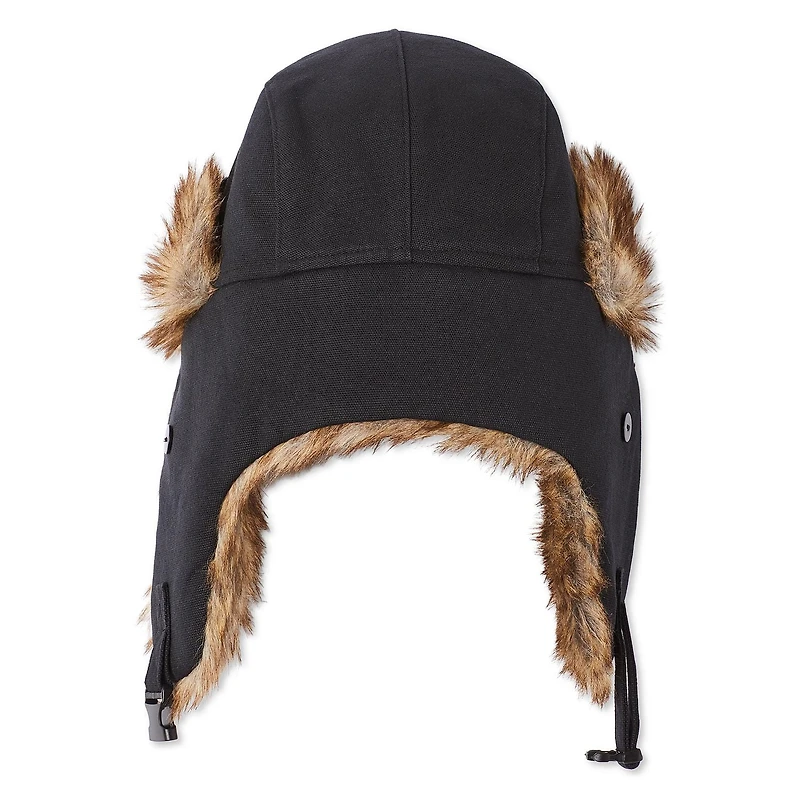 George Men's Faux Fur Lined Trapper Hat, One Size