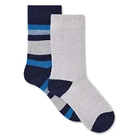 Athletic Works Boys' Thermal Crew Socks 2-Pack