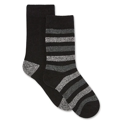 Lot de 2 paires de mi-chaussettes isothermes Athletic Works pour garçons