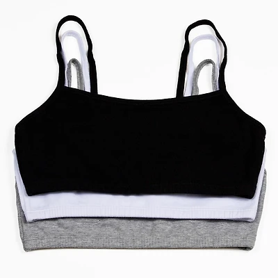 Fruit of the Loom Women's 3-Pack Built-Up Sports Bra, Sizes 34, 36, 38, 40, 42, 44