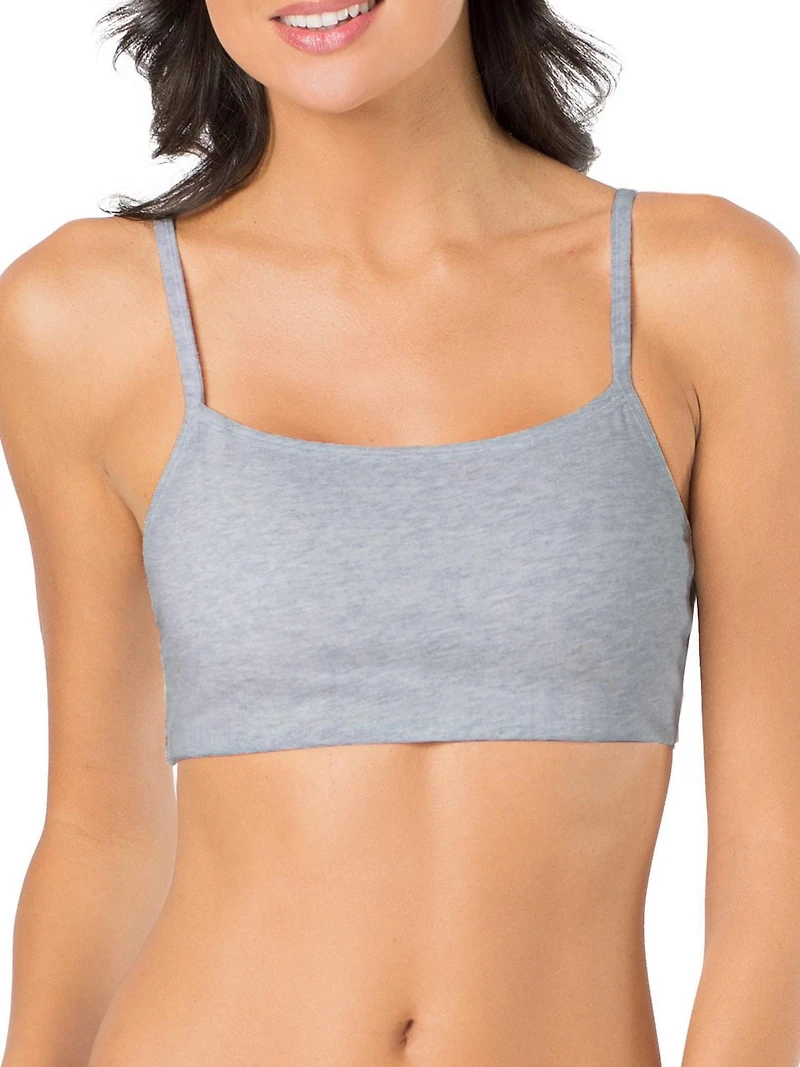 Fruit of the Loom Women's 3-Pack Built-Up Sports Bra, Sizes 34, 36, 38, 40, 42, 44