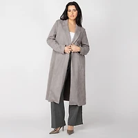 Devoted midi-length buttoned blazer