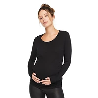 Paisley Sky Maternity Long Sleeve Tee, Sizes S-XXL