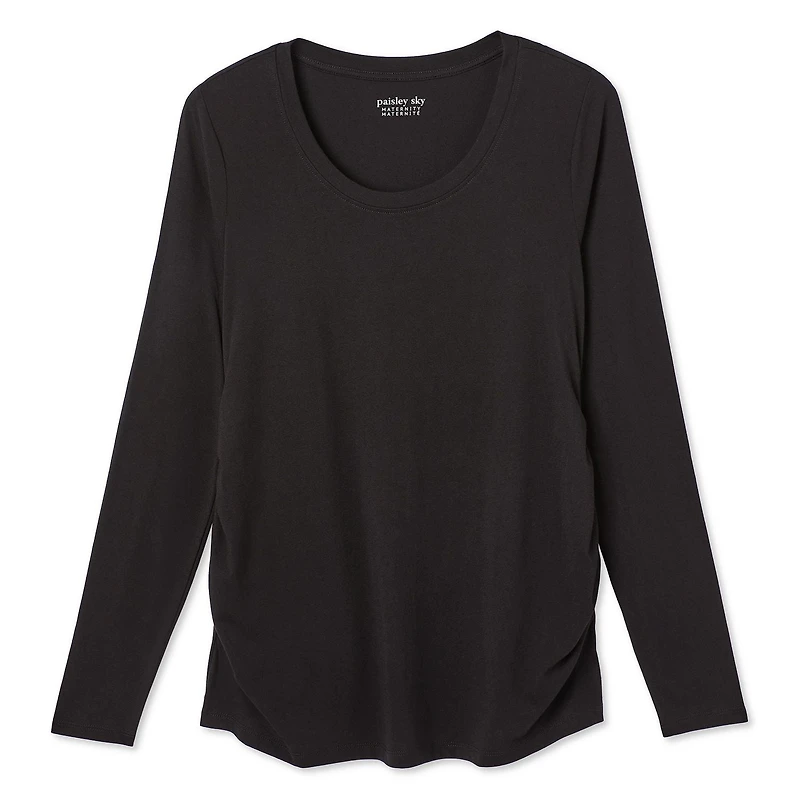 Paisley Sky Maternity Long Sleeve Tee, Sizes S-XXL