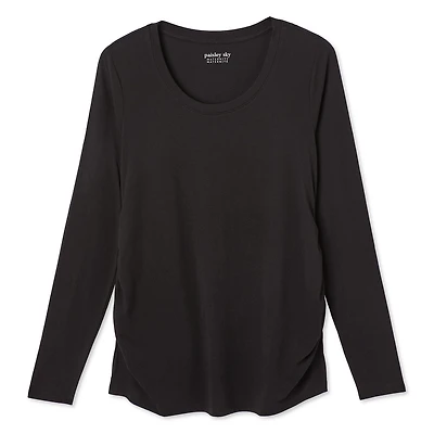 Paisley Sky Maternity Long Sleeve Tee, Sizes S-XXL