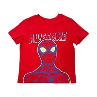Toddler Boys Marvel Awesome Spidey Short Sleeve T-Shirt