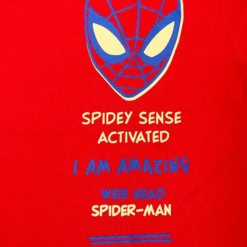 Toddler Boys Marvel Awesome Spidey Short Sleeve T-Shirt