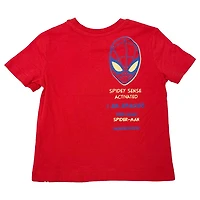 T-shirt à manches courtes Marvel Awesome Spidey pour tout-petits garçons