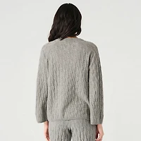 Devoted Long Sleeve Cable Knit Sweater