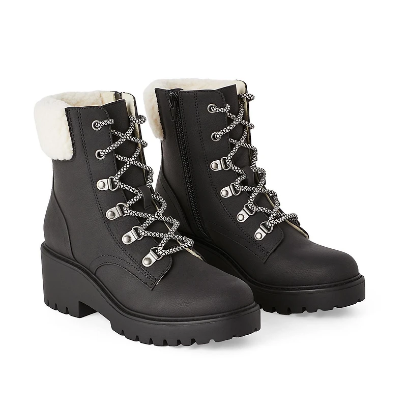 Time and Tru Women's Lace-Up Boots