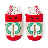 Time and Tru Women's Holiday Drink Slippers