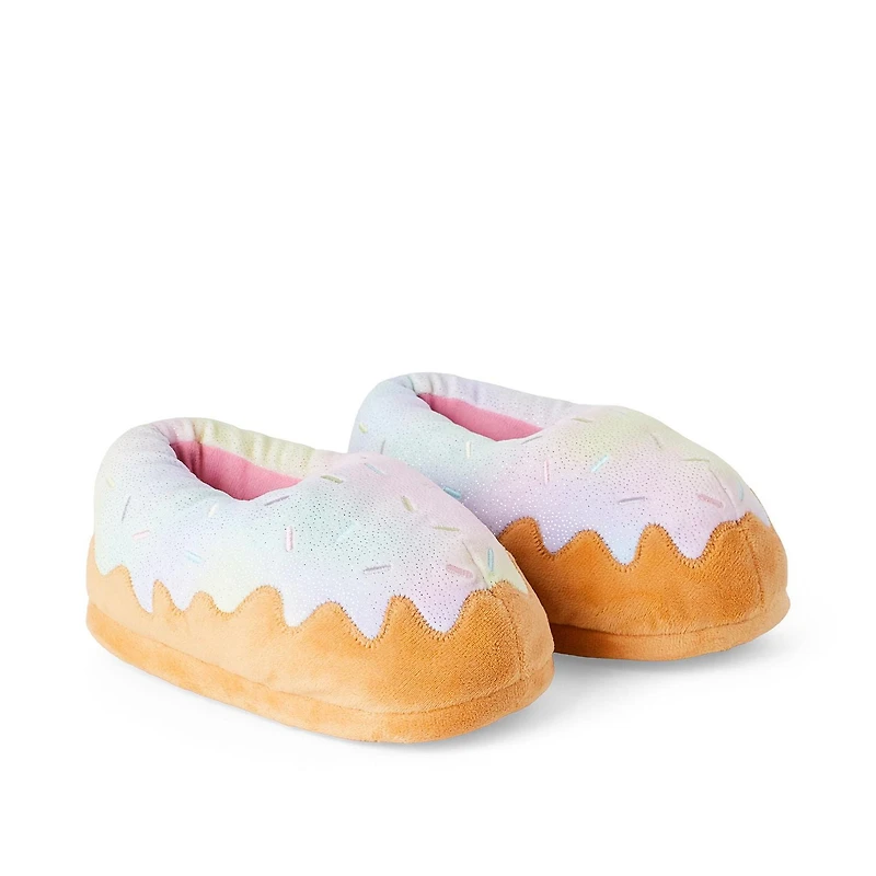 Pantoufles à motif de beigne George pour filles