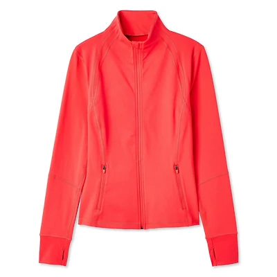 Manteau performance zippé sur la longueur Athletic Works pour femmes Tailles TP–TTG