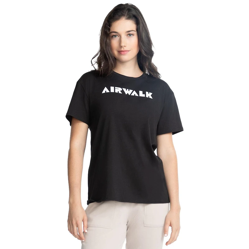 AIRWALK WOMENS JERSEY LOGO TEE, Sizes XS – XXL