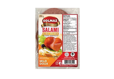 Solmaz Halal Salami de Bœuf Doux 200gr