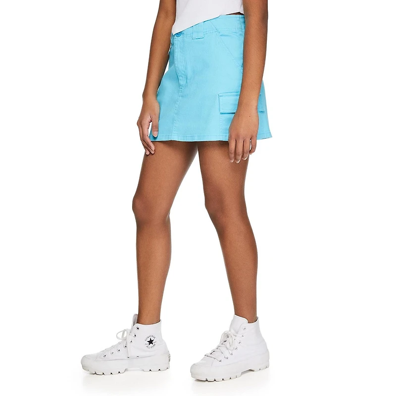 My Sister's Closet Girls' D-Ring Utility Y2K Mini Skirt