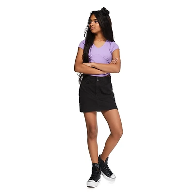 My Sister's Closet Girls' Side Ruched V-Neck Top