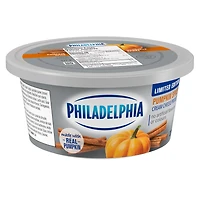 Philadelphia Cream Cheese Product, 1 Tub, for Smooth, Spreadable Fall Mornings, Pumpkin Spice, No Artificial Flavours or Colours, 227 g, Philadelphia Cream Cheese