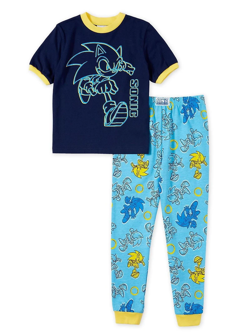 Sonic the Hedgehog Boys' 2-Piece Pajama Set