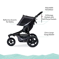 Poussette de Jogging  Revolution Flex 3.0 Duallie, Graphite Black de BOB Gear