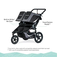Poussette de Jogging  Revolution Flex 3.0 Duallie, Graphite Black de BOB Gear