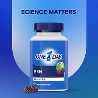 Gummies multivitamines One A Day pour hommes – Gummies multivitamines quotidiennes pour hommes avec des vitamines A, C D et E et du zinc, biotine, et sélénium