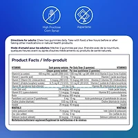 Gummies multivitamines One A Day pour hommes – Gummies multivitamines quotidiennes pour hommes avec des vitamines A, C D et E et du zinc, biotine, et sélénium