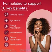 Gummies multivitamines One A Day pour adultes – Gummies multivitamines quotidiennes pour les hommes et les femmes; contiennent des vitamines A, B6, B12, C, D et E, biotine et zinc 60 gummies