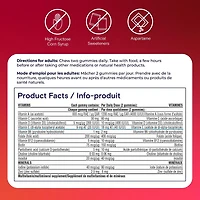 Gummies multivitamines One A Day pour adultes – Gummies multivitamines quotidiennes pour les hommes et les femmes; contiennent des vitamines A, B6, B12, C, D et E, biotine et zinc 60 gummies