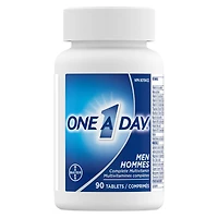 Multivitamines One A Day pour hommes – Vitamines quotidiennes pour hommes, contenant des vitamines A, C et D et du zinc pour soutenir la santé immunitaire, des vitamines E et B12, du magnésium et du calcium