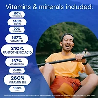 Multivitamines One A Day pour hommes – Vitamines quotidiennes pour hommes, contenant des vitamines A, C et D et du zinc pour soutenir la santé immunitaire, des vitamines E et B12, du magnésium et du calcium