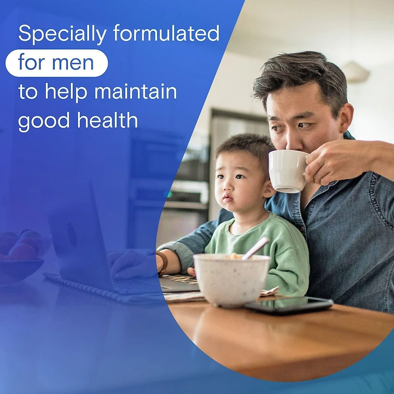 Multivitamines One A Day pour hommes – Vitamines quotidiennes pour hommes, contenant des vitamines A, C et D et du zinc pour soutenir la santé immunitaire, des vitamines E et B12, du magnésium et du calcium