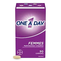 Multivitamines One A Day pour femmes – Vitamines quotidiennes pour femmes – Multivitamines pour femmes avec vitamines A, C et D, zinc pour le soutien immunitaire, vitamines E et B12, biotine, calcium et fer