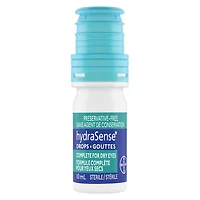 hydraSense Complete Eye Drops, For Dry Eyes, Immediate Comfort and Intense Relief, Preservative Free, Naturally Sourced Lubricant, 10 mL