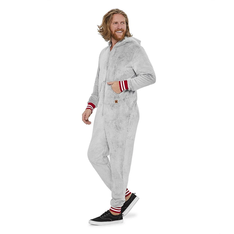 Grenouillère en flanelle à effet givré Canadiana pour hommes