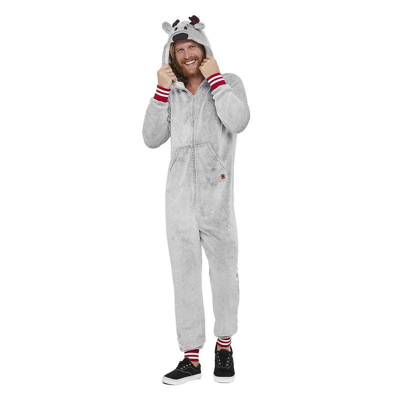 Grenouillère en flanelle à effet givré Canadiana pour hommes