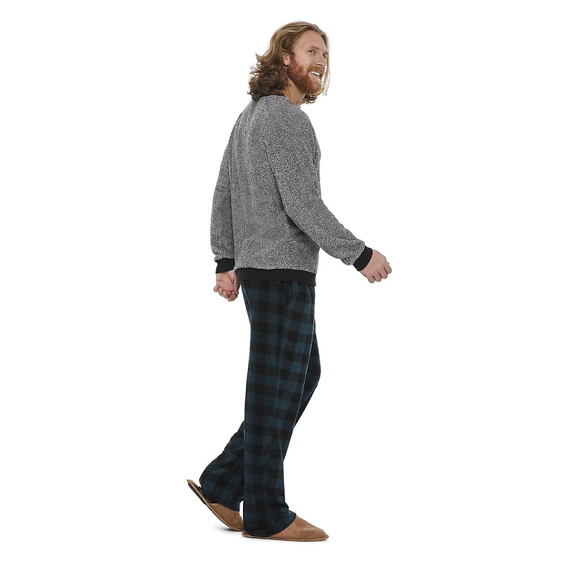 George Men's Microfleece Pajamas 2-Piece Set