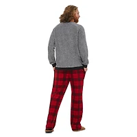 George Men's Microfleece Pajamas 2-Piece Set