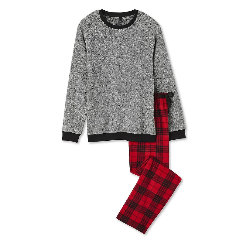 George Men's Microfleece Pajamas 2-Piece Set