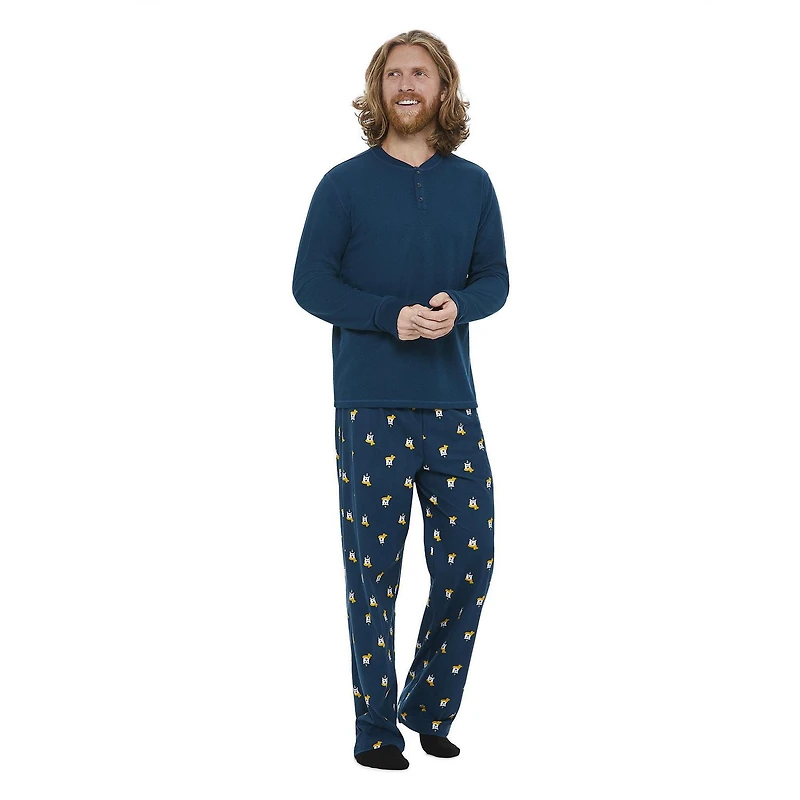 Pyjama 2 pièces des fêtes George pour hommes