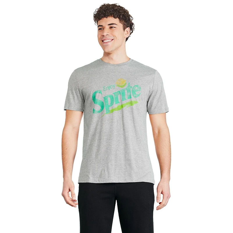 T-shirt à manches courtes Sprite Coca-Cola pour hommes Tailles P-TG