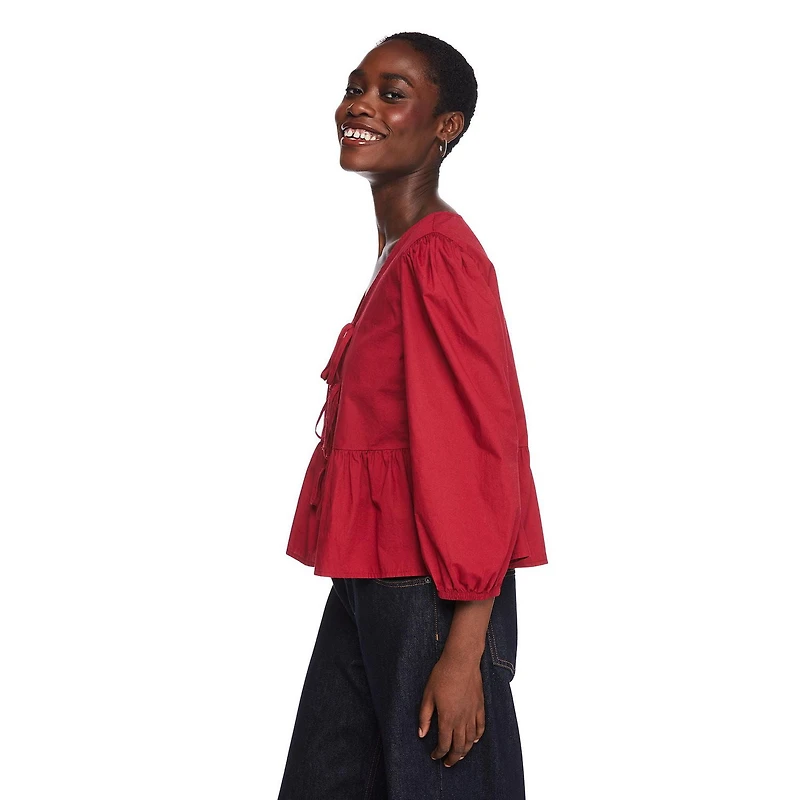 George Women's Tie Front Top