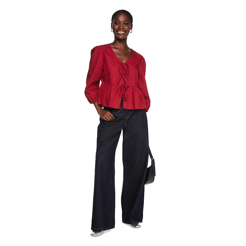 George Women's Tie Front Top