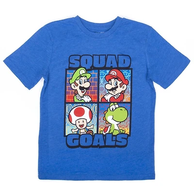 Super Mario Boy's Short Sleeve T-Shirt