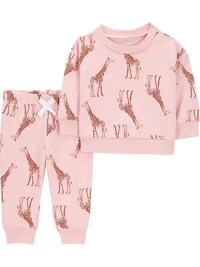 Carter's Child of Mine Baby Girls Giraffe 2-Piece Set
