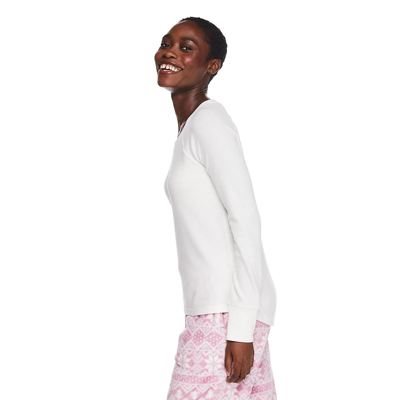 T-shirt de nuit en tricot gaufré George pour femmes Tailles TP–TTG