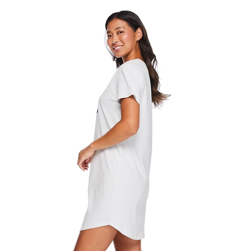 Chemise de nuit à encolure ras du cou George pour femmes